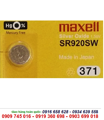 Pin Maxell SR920SW silver oxide 1.55V chính hãng Maxell Nhật